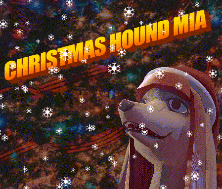 Christmas Hound Mia